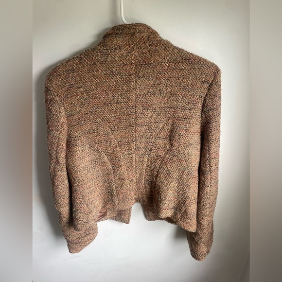The Limited NWT Wool blend Acrylic Brown Fall Neutral Blazer Medium - Picture 5 of 6